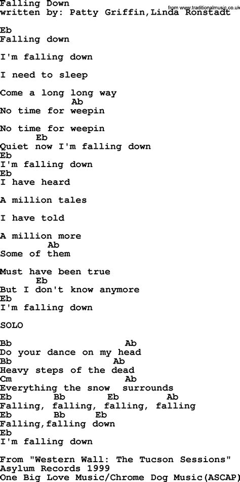 lyrics to fall down